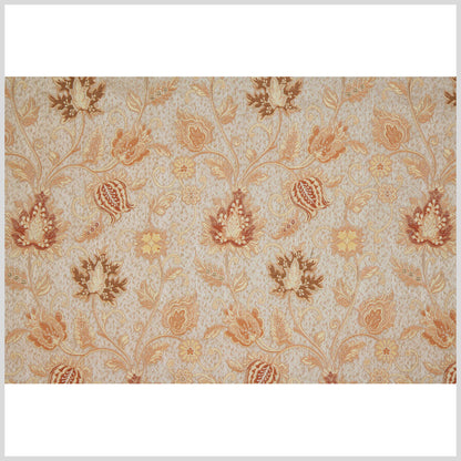Beige/Gold Floral Brocade Full