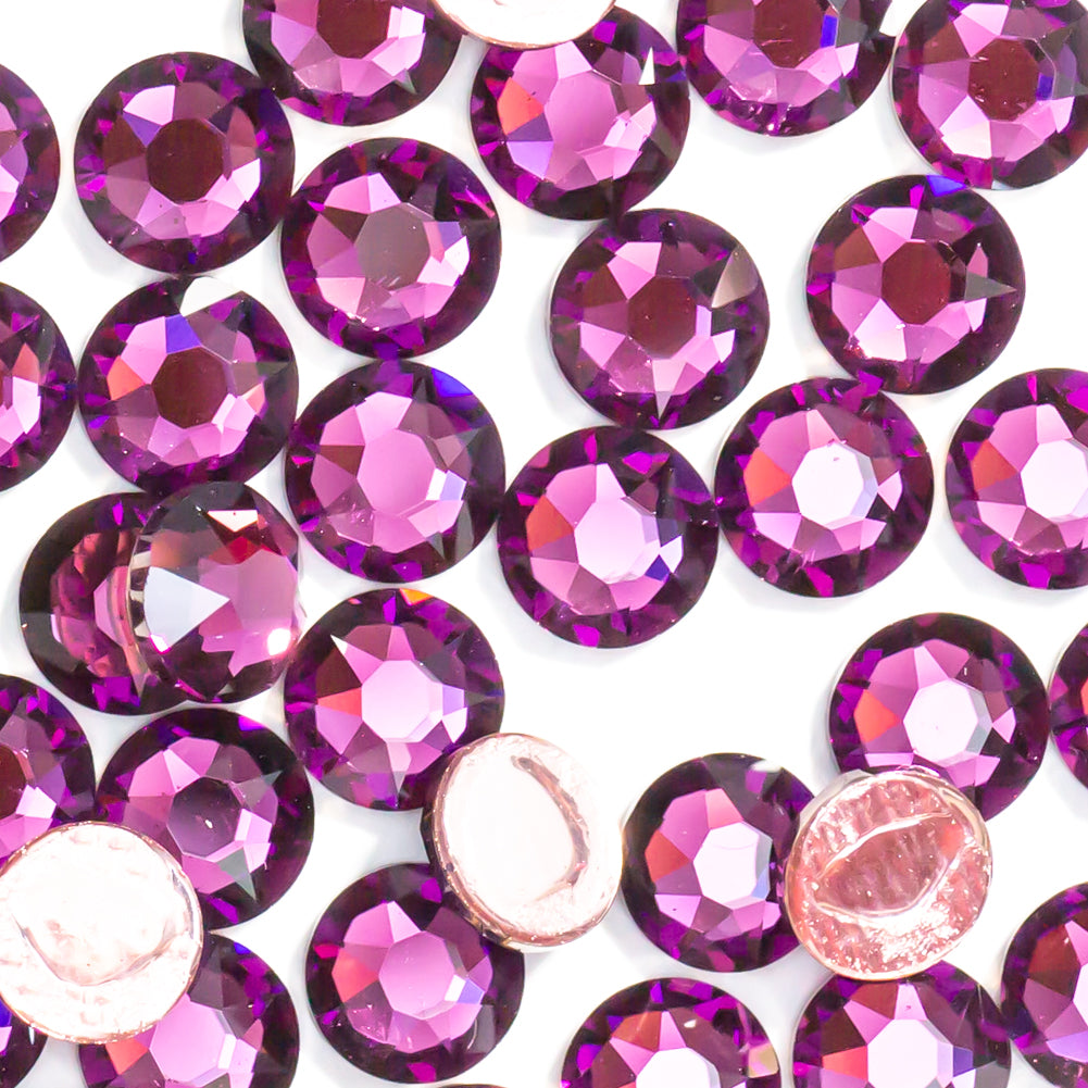 Amethyst Hotfix Swarovski Rhinestones Folded