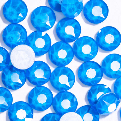 Crystal Electric Blue Hotfix Swarovski Rhinestones Folded
