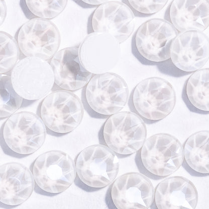 Crystal Electric White Hotfix Swarovski Rhinestones Folded
