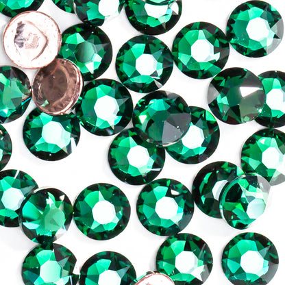 Emerald Hotfix Swarovski Rhinestones Folded
