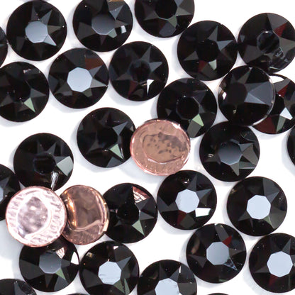 Jet Hotfix Swarovski Rhinestones Folded