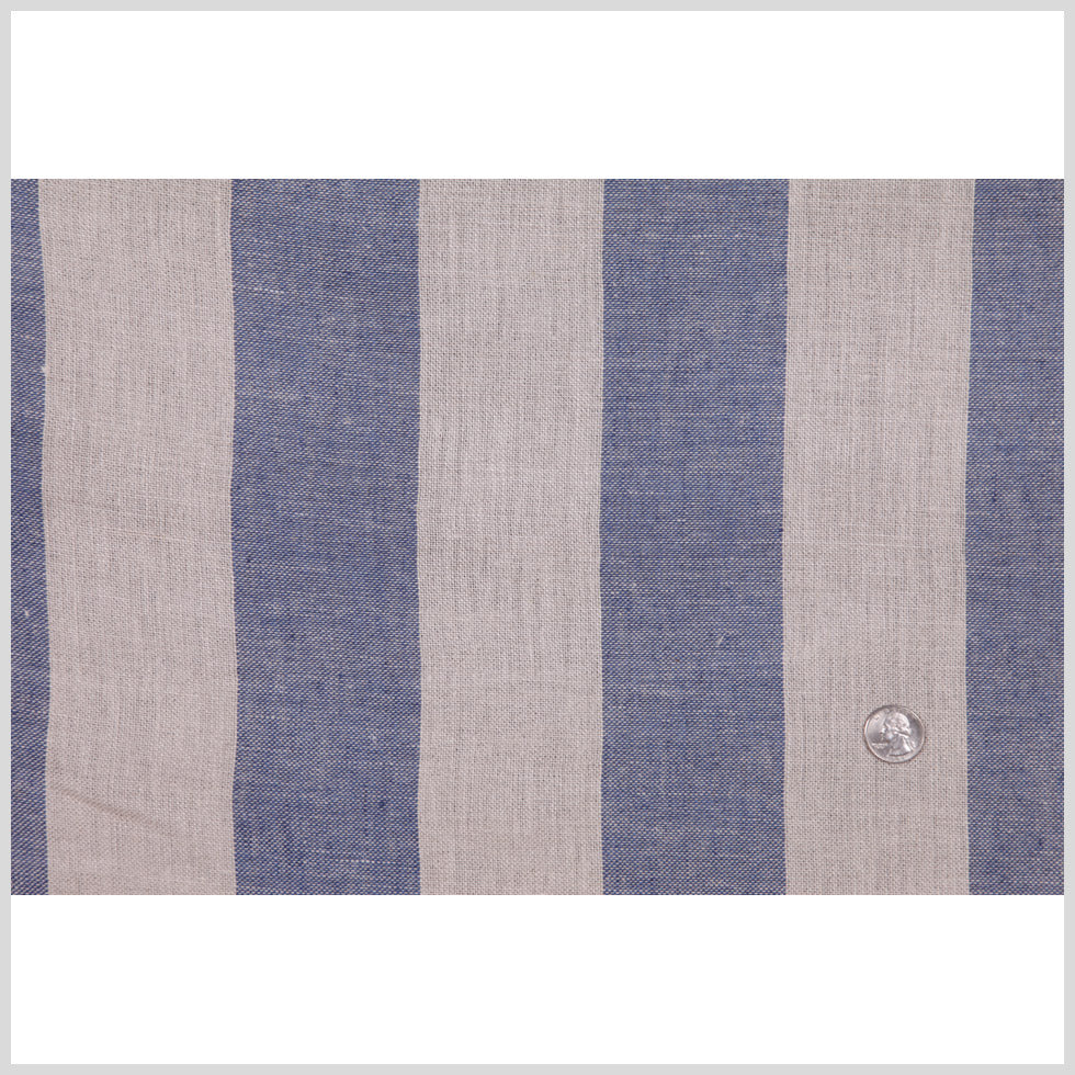 Blue 5 Stripes Linen Full