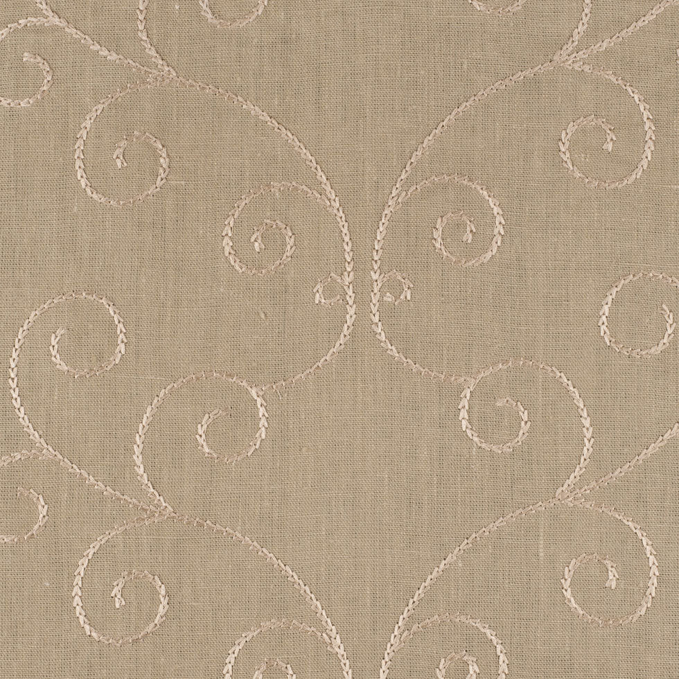 Natural Beige Swirls Embr & Eyelet