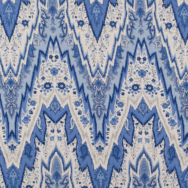 Porcelain Paisley Linen