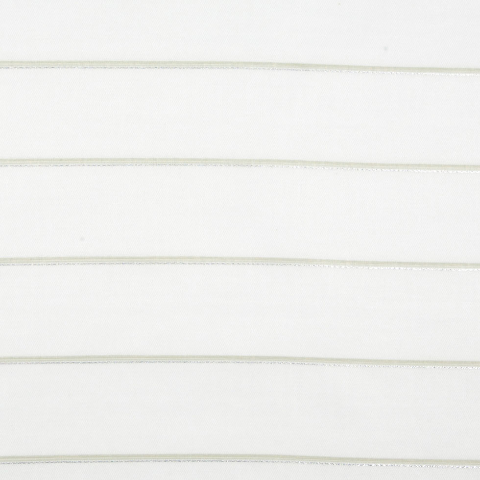 Duck Egg/Silver Stripes Sheer Detail