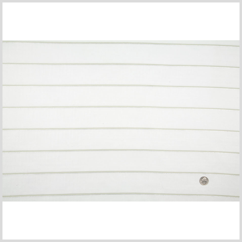 Duck Egg/Silver Stripes Sheer Full