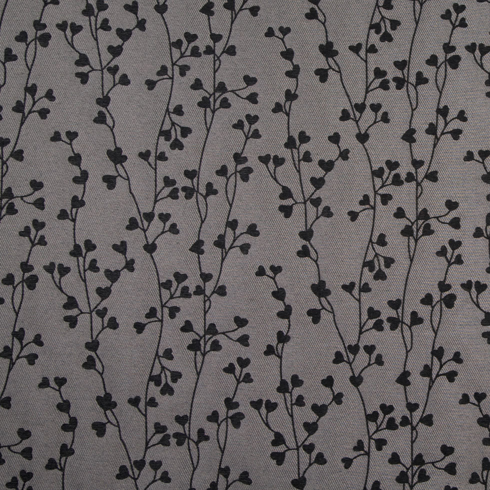 Black Floral Woven