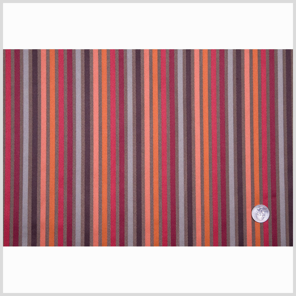 Chocolate/Pumpkin/Wine/Stone Stripes Woven Full