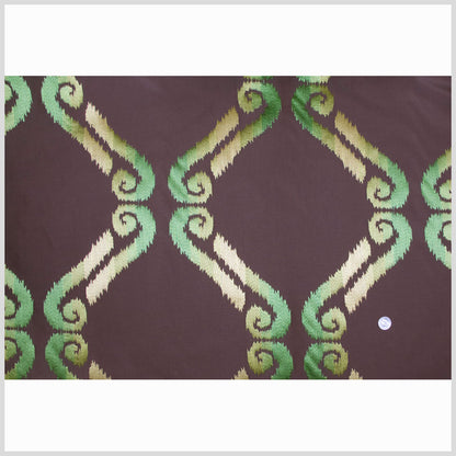 Chocolate/Grass/Citron Swirls Embr & Eyelet Full