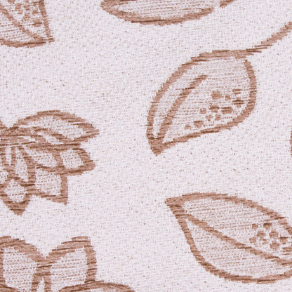 Khaki/Taupe Floral Chenille Detail