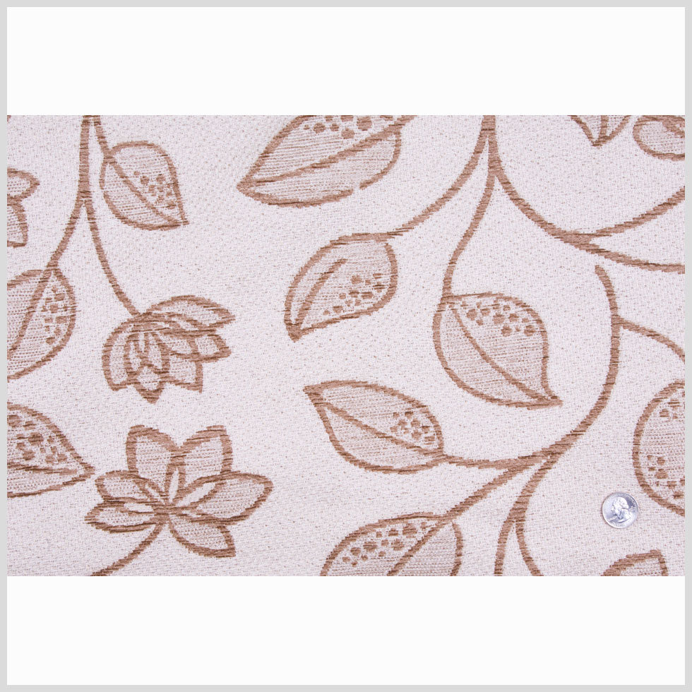 Khaki/Taupe Floral Chenille Full
