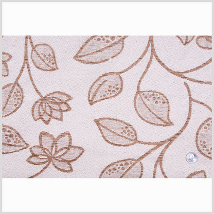 Khaki/Taupe Floral Chenille Full