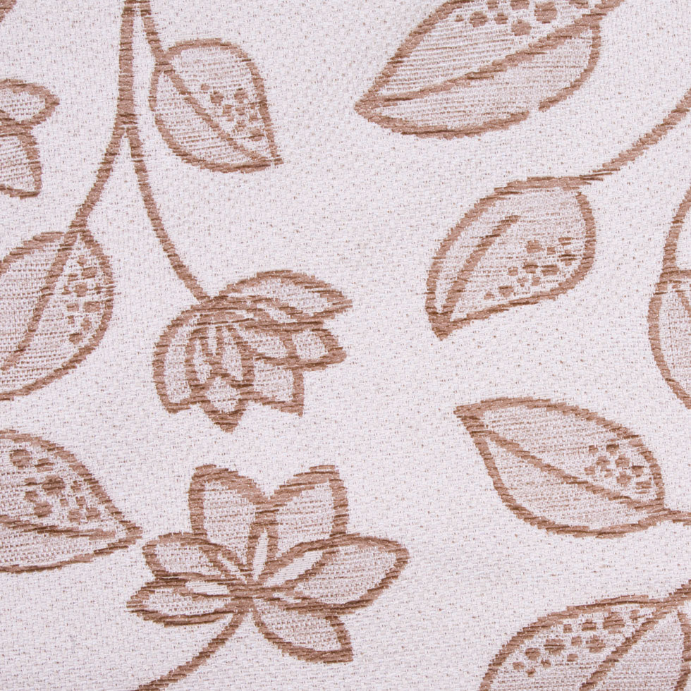 Khaki/Taupe Floral Chenille