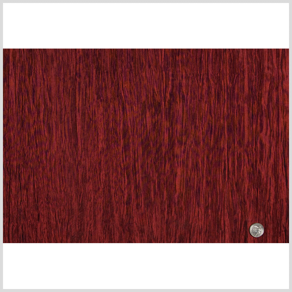 Garnet Crinkled Taffeta