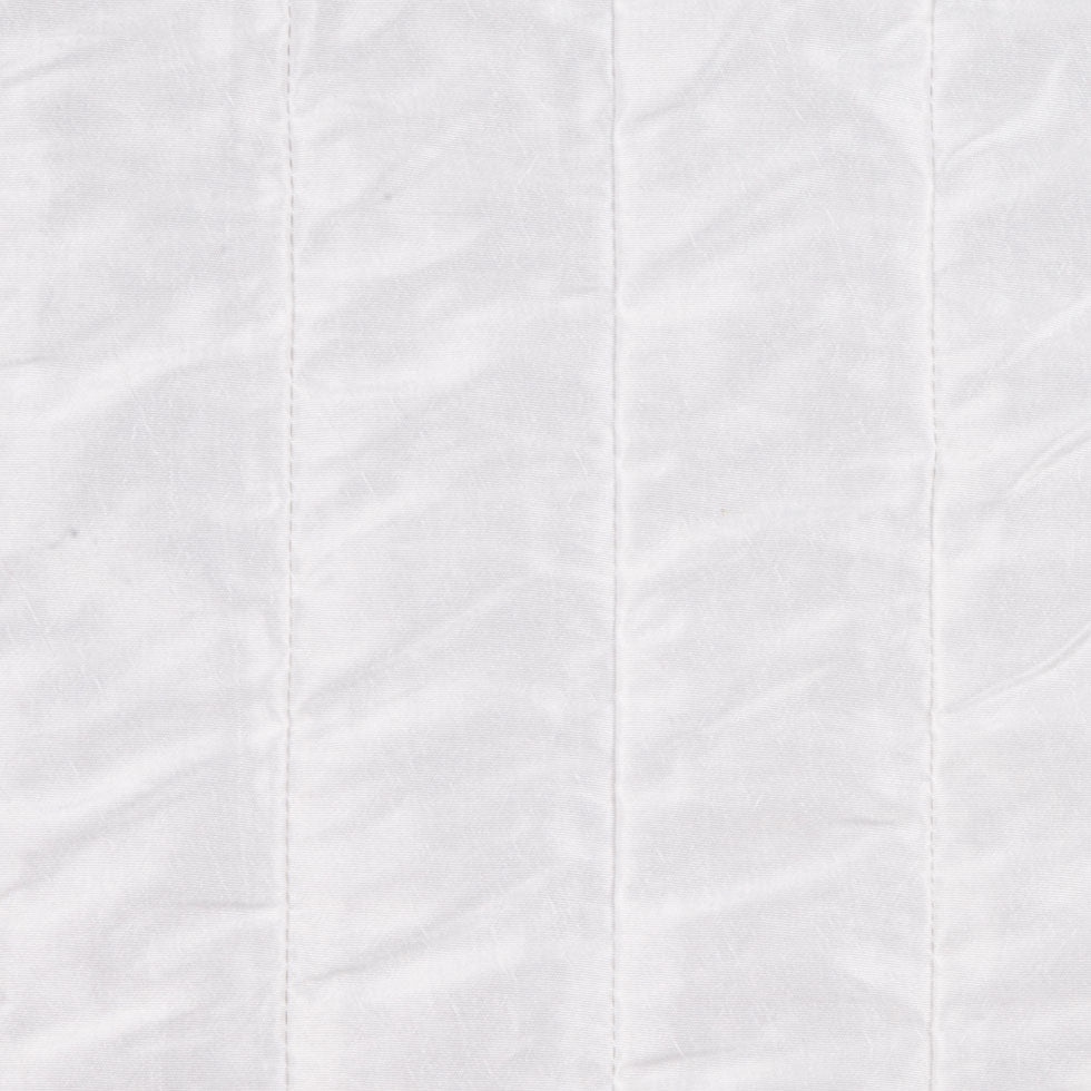 White Solid Taffeta Detail
