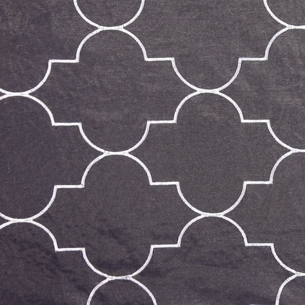 White Geometric Sheer