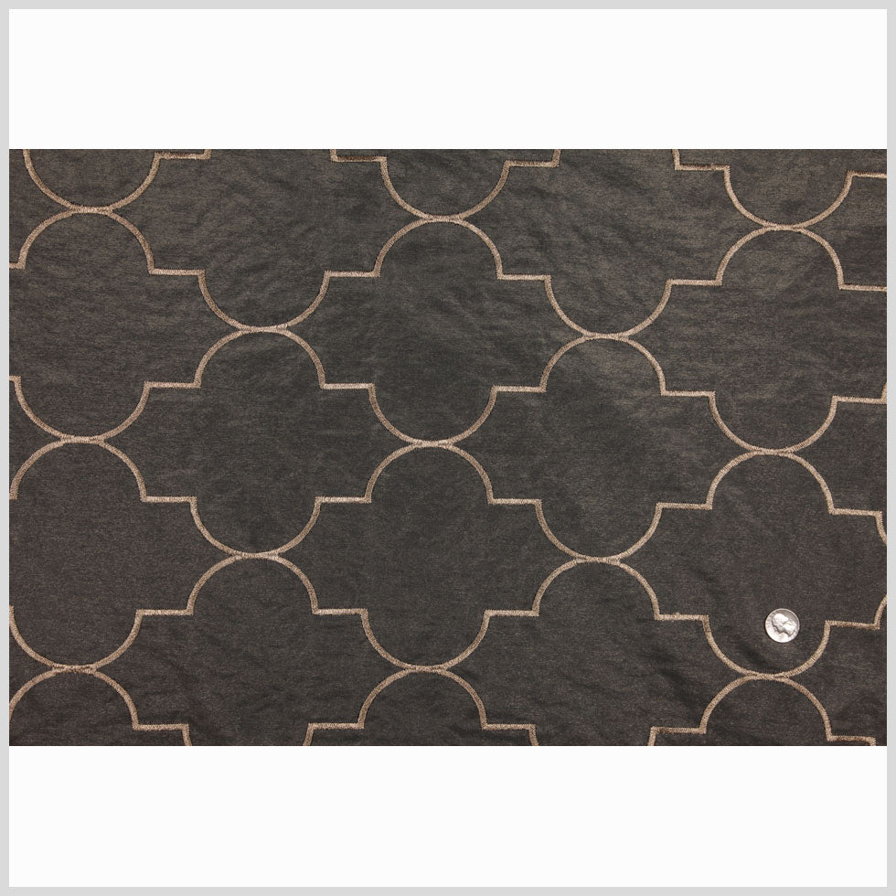 Antique Gold Geometric Sheer Full