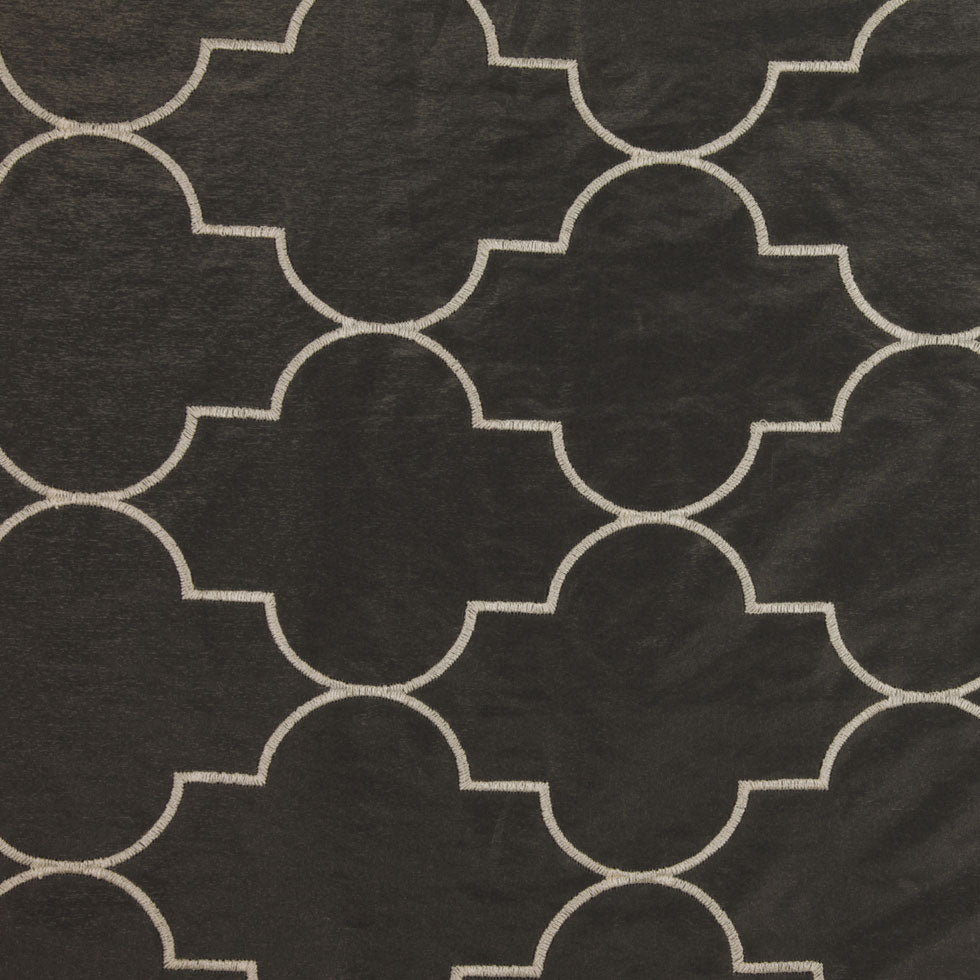 Cream Geometric Sheer