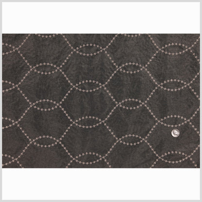 Pewter Polka Dots Sheer Full