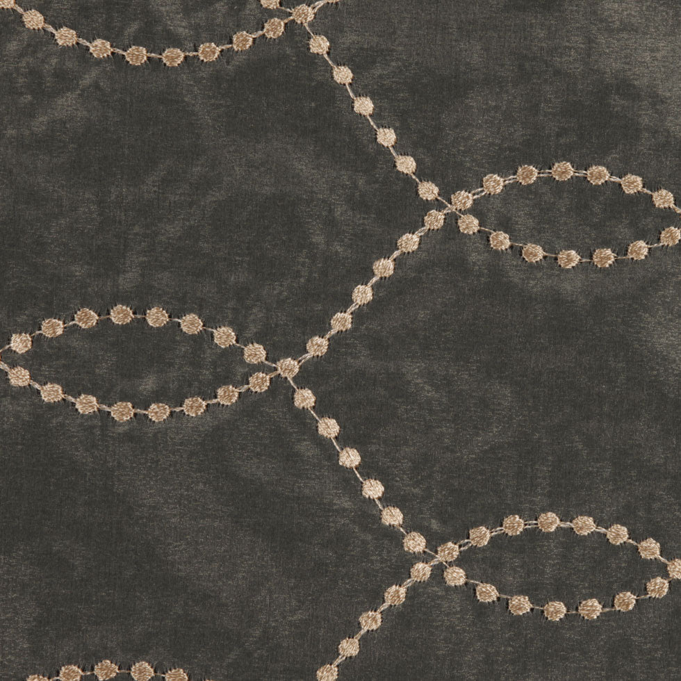 Antique Gold Polka Dots Sheer Detail