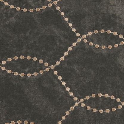 Antique Gold Polka Dots Sheer Detail