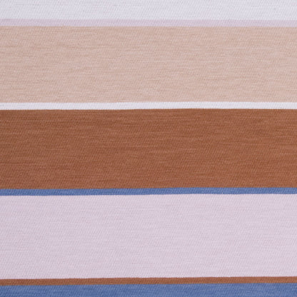Natural/Beige/Bluestone/Brown Stripes Velvet Detail