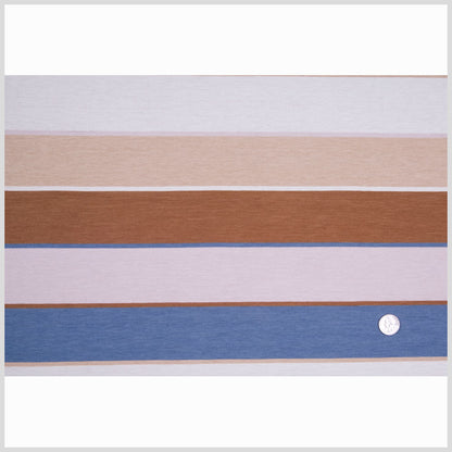 Natural/Beige/Bluestone/Brown Stripes Velvet Full