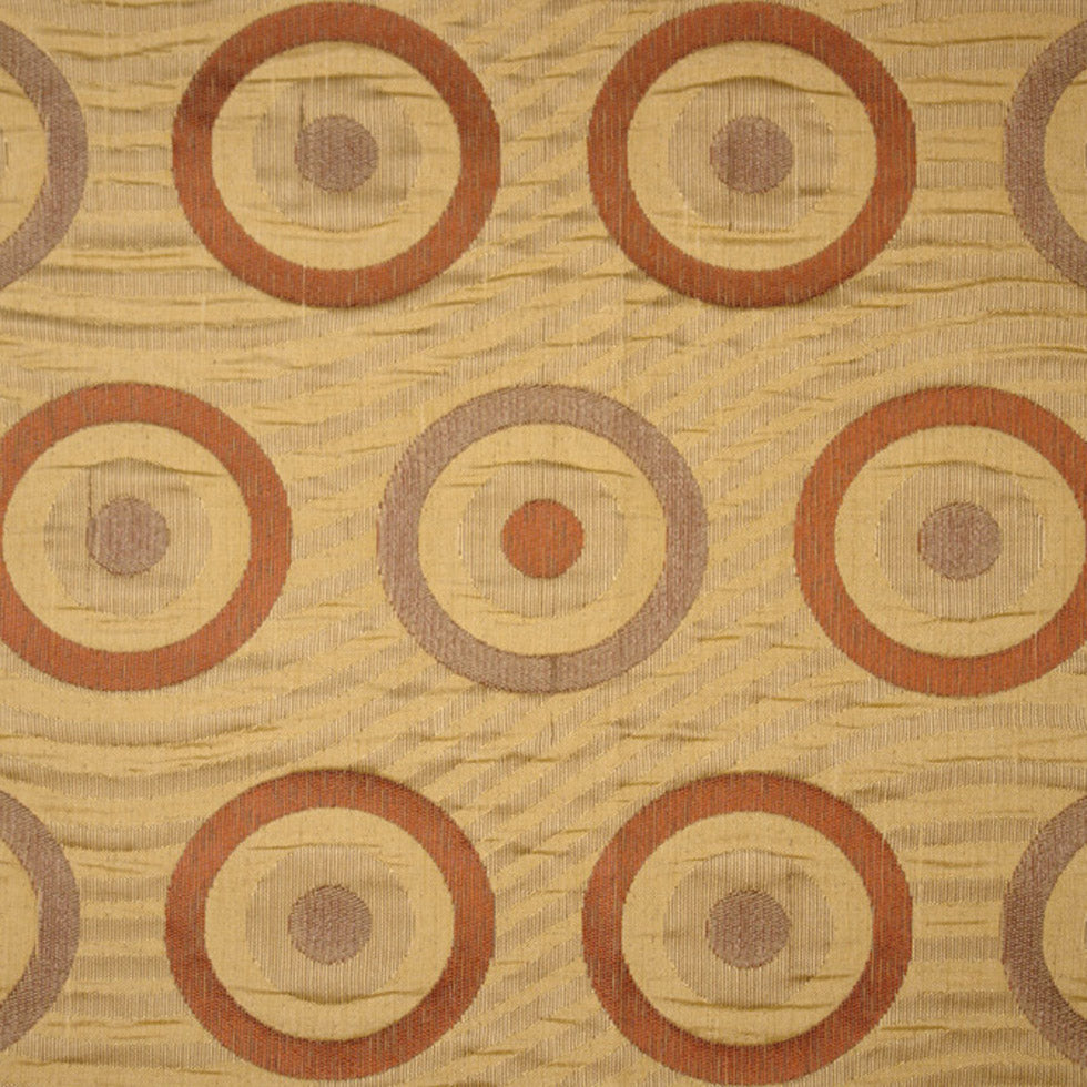 Antique Gold/Spice/Bronze Geometric Woven