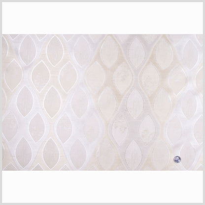 Cream Geometric Woven Full