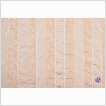 Soft Gold/Vanilla Stripes Woven Full
