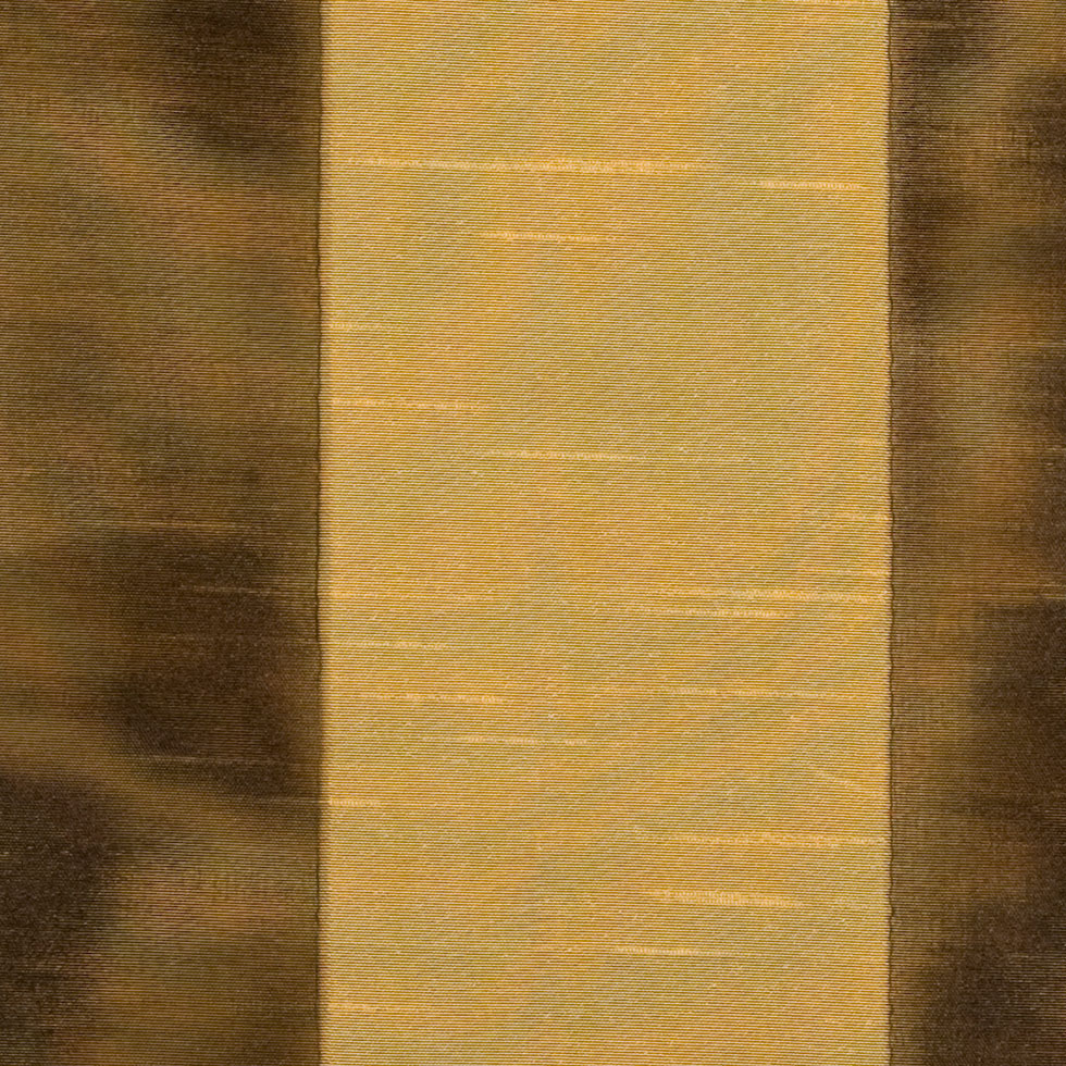 Chocolate/Antique Gold Stripes Woven Detail