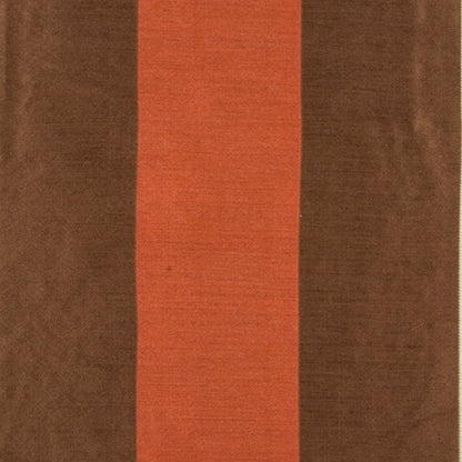 Chocolate/Terracotta/Beige Stripes Woven Detail