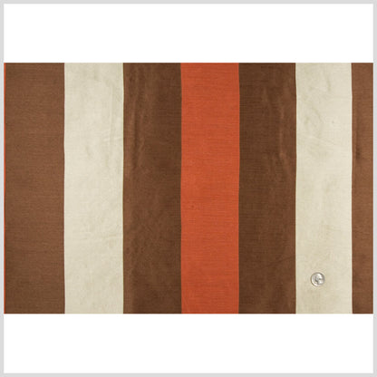 Chocolate/Terracotta/Beige Stripes Woven Full