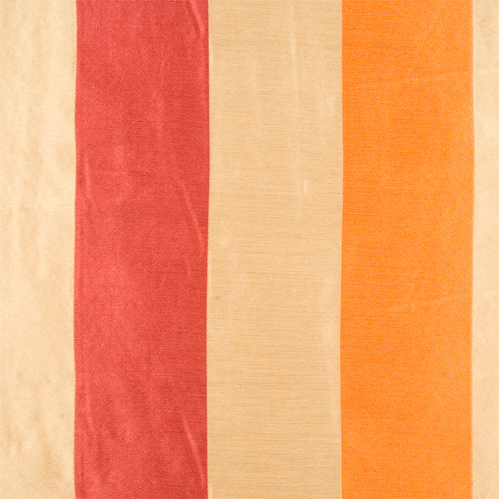 Cranberry/Pumpkin/Antique Gold Stripes Woven
