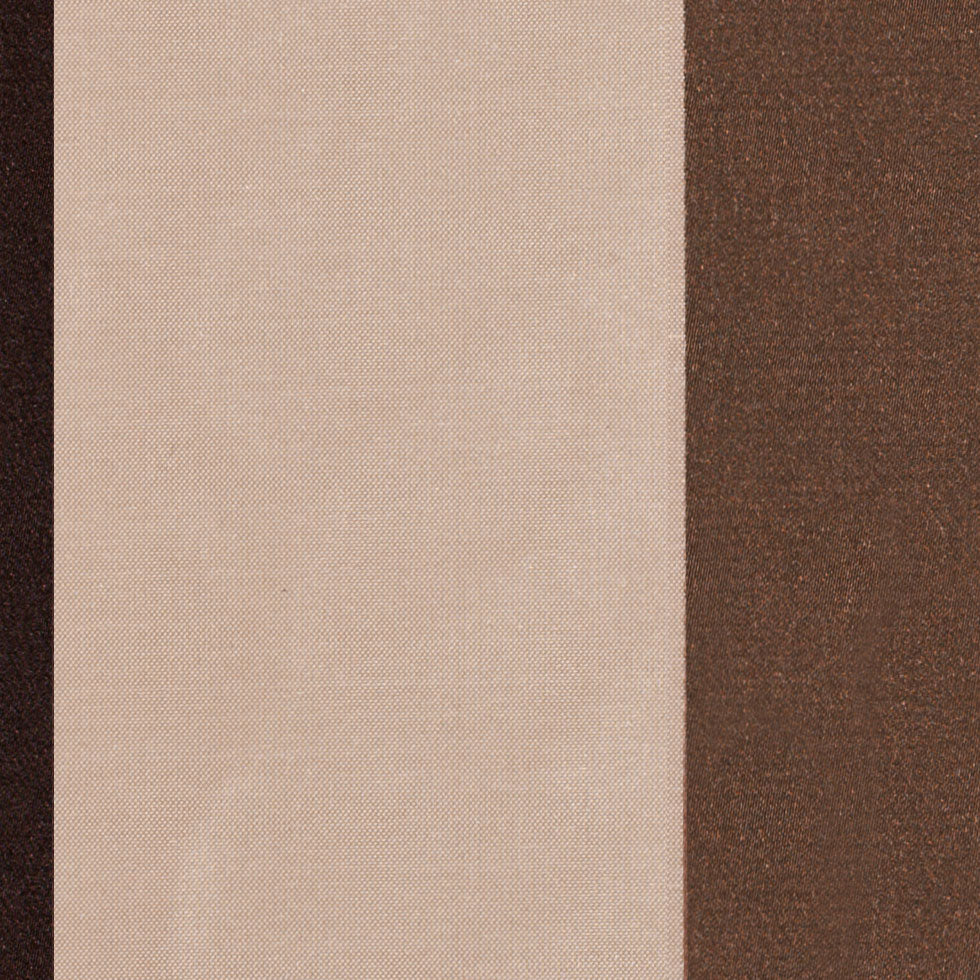 Chocolate/Beige/Antique Gold Stripes Woven Detail
