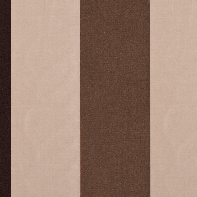Chocolate/Beige/Antique Gold Stripes Woven
