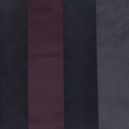 Black/Deep Plum/Dirty Beige Stripes Woven Detail