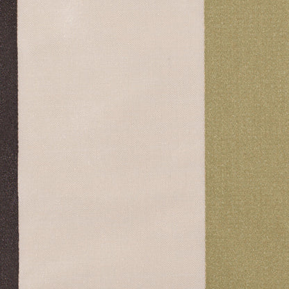 Cream/Chocolate/Kiwi Stripes Woven Detail