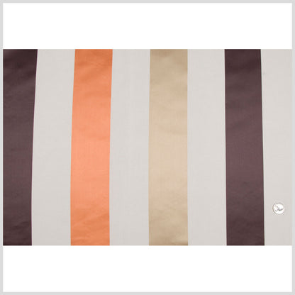 Cappuccino/Terracotta/Chocolate Stripes Woven Full