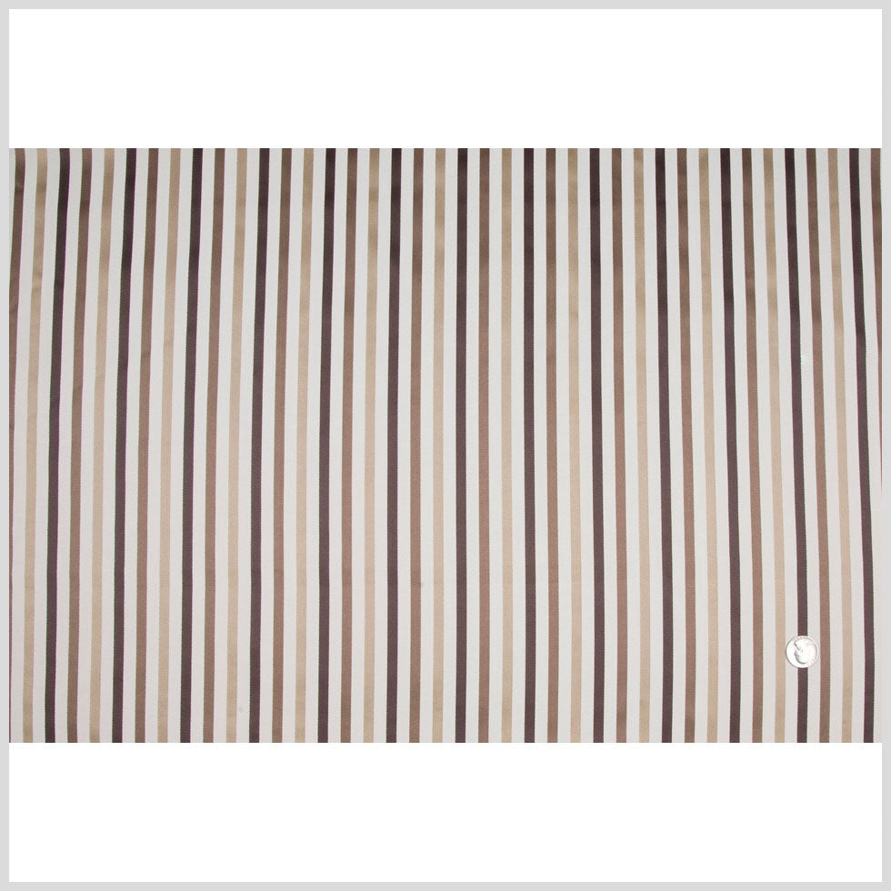Chocolate/Beige/Antique Gold Stripes Woven Full