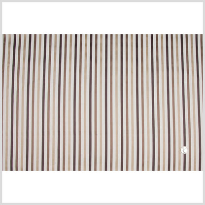 Chocolate/Beige/Antique Gold Stripes Woven Full