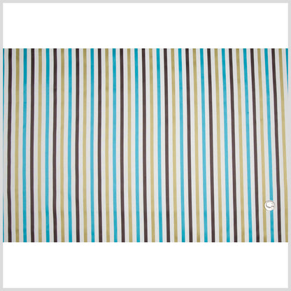 Cream/Chocolate/Kiwi Stripes Woven Full