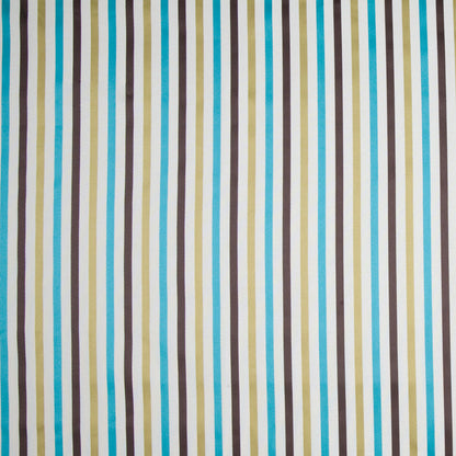 Cream/Chocolate/Kiwi Stripes Woven