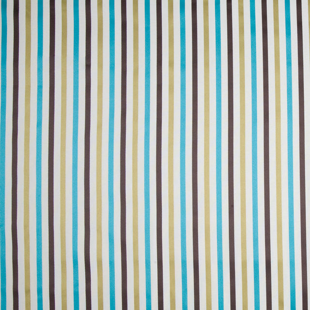 Cream/Chocolate/Kiwi Stripes Woven