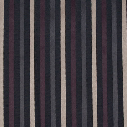 Black/Deep Plum/Dirty Beige Stripes Woven Detail