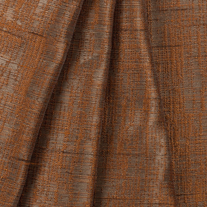 Cashmere/Terracotta Polyester Brocade Folded