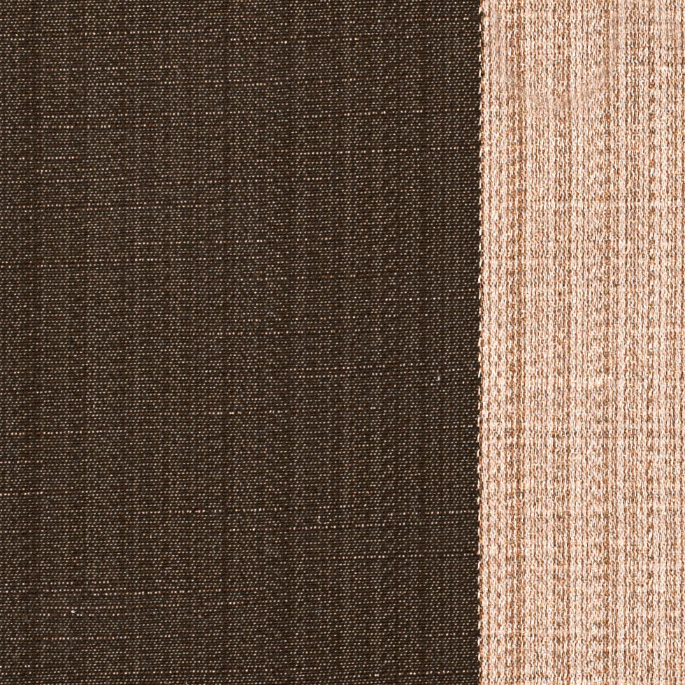 Mocha Stripes Woven Detail