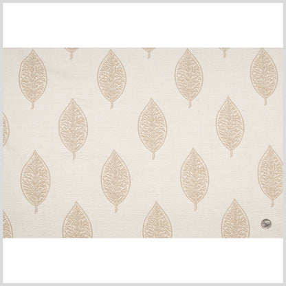 Sisal/Off-White Floral Woven Full