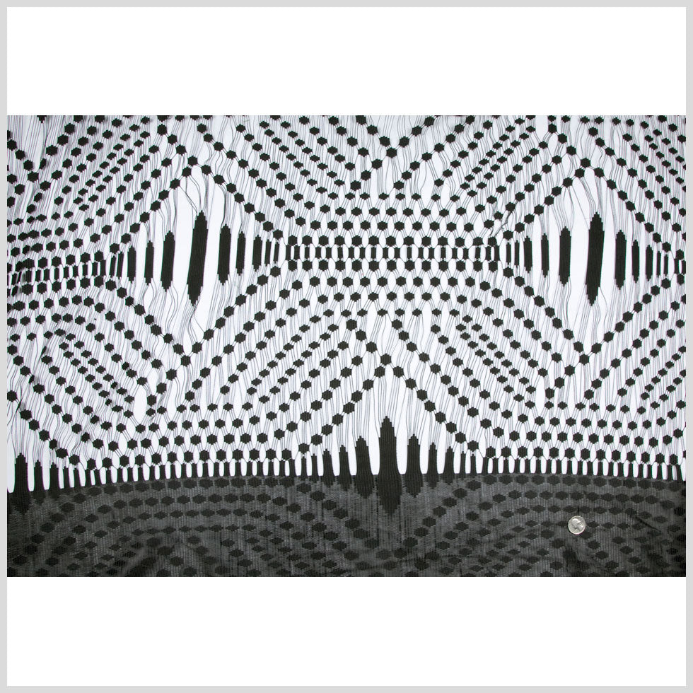 Black Classical Poly Lace Panel Full